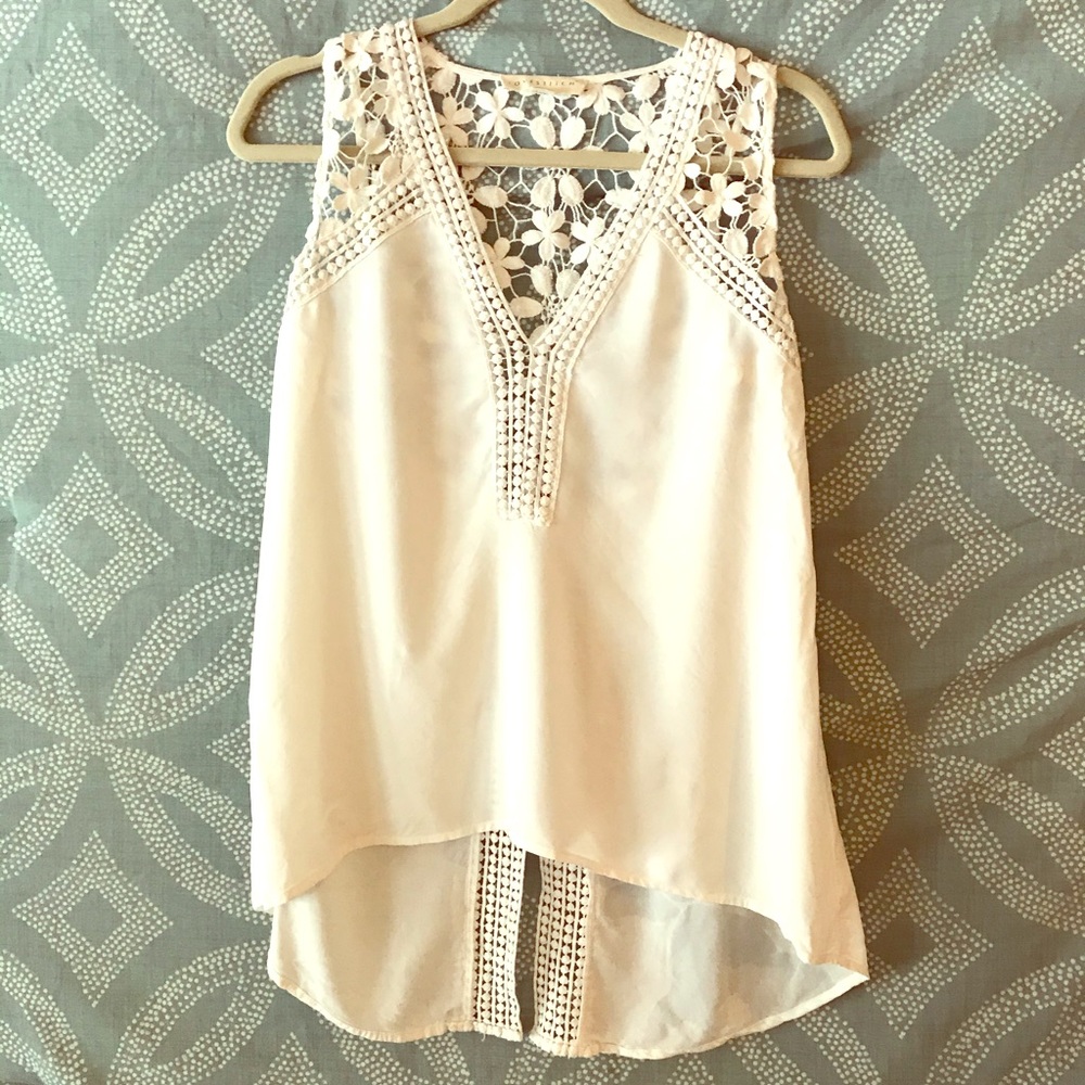 White Boho Sleeveless Lace